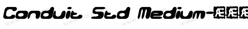 Conduit Std Medium字体转换